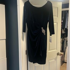 Beautiful dress with velvety feel. Never worn tags still on